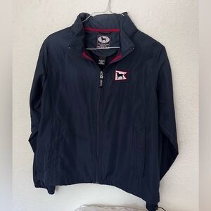 The Black Dog Womens med windbreaker with hood